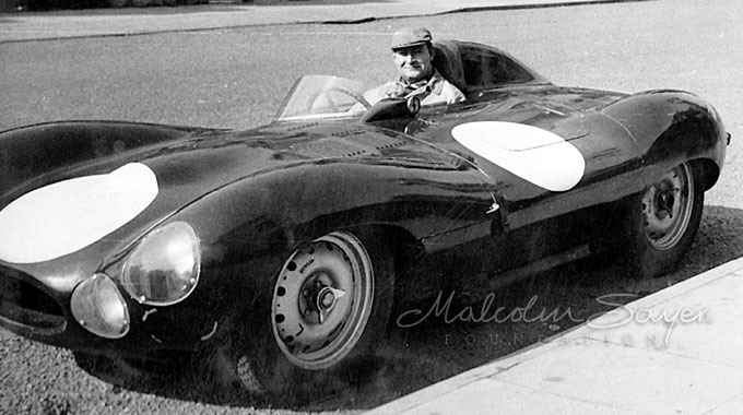 Malcolm Sayer in D-type 'bobtail'